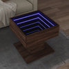 Salontafel Met Led 50X50X45 Cm Bewerkt Hout Kleurig