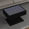 Salontafel Met Led 50X50X45 Cm Bewerkt Hout Kleurig