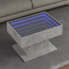 Salontafel Met Led 50X50X45 Cm Bewerkt Hout Kleurig