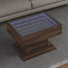 Salontafel Met Led 50X50X45 Cm Bewerkt Hout Kleurig