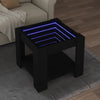 Salontafel Met Led 53X53X45 Cm Bewerkt Hout Eiken