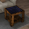 Salontafel Met Led 53X53X45 Cm Bewerkt Hout Eiken