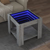 Salontafel Met Led 53X53X45 Cm Bewerkt Hout Eiken
