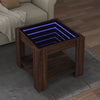 Salontafel Met Led 53X53X45 Cm Bewerkt Hout Eiken