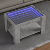 Salontafel Met Led 53X53X45 Cm Bewerkt Hout Eiken