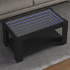 Salontafel Met Led 53X53X45 Cm Bewerkt Hout Eiken