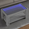 Salontafel Met Led 53X53X45 Cm Bewerkt Hout Eiken