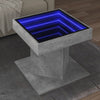 Salontafel Met Led 50X50X45 Cm Bewerkt Hout Eiken