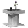 Salontafel Met Led 50X50X45 Cm Bewerkt Hout Eiken