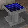Salontafel Met Led 50X50X45 Cm Bewerkt Hout Eiken