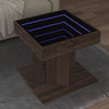 Salontafel Met Led 50X50X45 Cm Bewerkt Hout Eiken