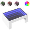 Salontafel Met Infinity Led 70X50X30 Cm Wit