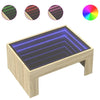 Salontafel Met Infinity Led 70X50X30 Cm Kleurig Sonoma Eiken
