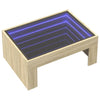 Salontafel Met Infinity Led 70X50X30 Cm Kleurig Sonoma Eiken