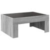 Salontafel Met Infinity Led 70X50X30 Cm Eikenkleur Grijs Sonoma