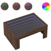 Salontafel Met Infinity Led 70X50X30 Cm Ig Bruin Eikenkleur