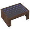 Salontafel Met Infinity Led 70X50X30 Cm Ig Bruin Eikenkleur