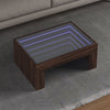 Salontafel Met Infinity Led 70X50X30 Cm Ig Bruin Eikenkleur