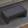 Salontafel Met Infinity Led 70X50X30 Cm Zwart