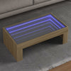 Salontafel Met Infinity Led 70X50X30 Cm Kleurig Sonoma Eiken