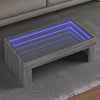 Salontafel Met Infinity Led 70X50X30 Cm Eikenkleur Grijs Sonoma