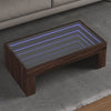 Salontafel Met Infinity Led 70X50X30 Cm Ig Bruin Eikenkleur