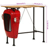 Bartafel Tractor Massief Mangohout Rood En Bruin