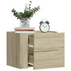 Nachtkastjes Wandgemonteerd 45X30X35 Cm Eiken