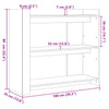 Wandtafel 100X35X90 Cm Bewerkt Hout