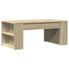 Salontafel 102X55X42 Cm Bewerkt Hout Kleurig