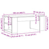 Salontafel 102X55X42 Cm Bewerkt Hout