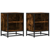 Nachtkastjes 40X31X50 Cm Bewerkt Hout&Metaal