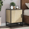 Nachtkastjes 2St 40X31X50Cm Bewerkt Hout En Metaal