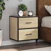 Nachtkastjes 2St Wandgemonteerd 40X31X39,5Cm Eiken