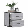 Nachtkastjes 2St Wandgemonteerd 40X31X39,5Cm Eiken