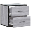 Nachtkastjes 2St Wandgemonteerd 40X31X39,5Cm Eiken