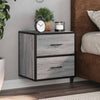 Nachtkastjes 2St Wandgemonteerd 40X31X39,5Cm Eiken