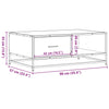 Salontafel 90X57X35 Cm Bewerkt Hout En Metaal
