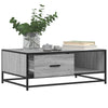 Salontafel 90X57X35 Cm Bewerkt Hout En Metaal