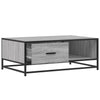 Salontafel 90X57X35 Cm Bewerkt Hout En Metaal
