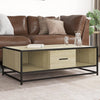 Salontafel 100X57X35 Cm Bewerkt Hout En Metaal