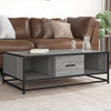 Salontafel 100X57X35 Cm Bewerkt Hout En Metaal