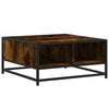 Salontafel 60,5X60,5X30 Cm Bewerkt Hout En Metaal Gerookt Eiken