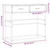 Wandtafel 90X35X80 Cm Bewerkt Hout