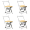 Eetkamerstoelen 4 St Corona Inklapbaar Massief Grenenhout