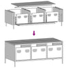 Salontafel 101,5X50X43,5 Cm Koudgewalst Staal