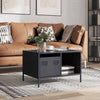 Salontafel 68,5X50X43,5 Cm Koudgewalst Staal Kleurig