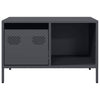 Salontafel 68,5X50X43,5 Cm Koudgewalst Staal Kleurig