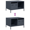 Salontafel 68,5X50X43,5 Cm Koudgewalst Staal Kleurig