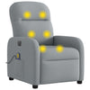 Massagestoel Stof Lichtgrijs